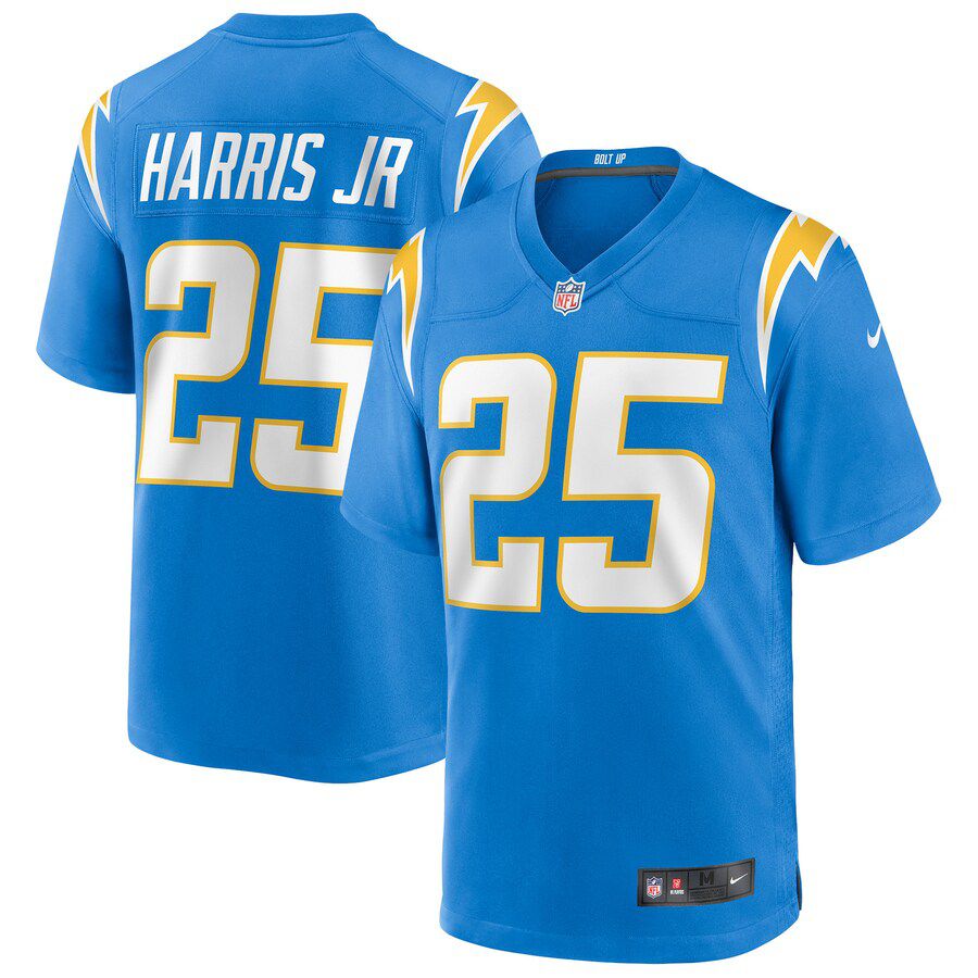 Men Los Angeles Chargers 25 Chris Harris Jr Nike Powder Blue Game NFL Jersey